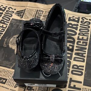 Sparkly Black Kids Shoes